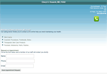 Tablet Screenshot of kosarekmd.com